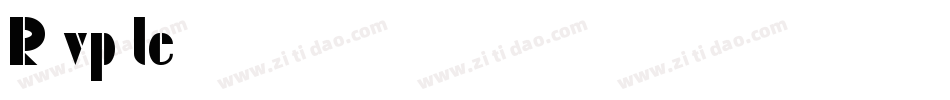 R vp le字体转换